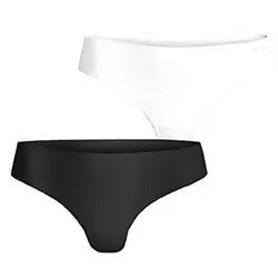 Spodnje hlače Performance Thong 2- Pack black/white ženske